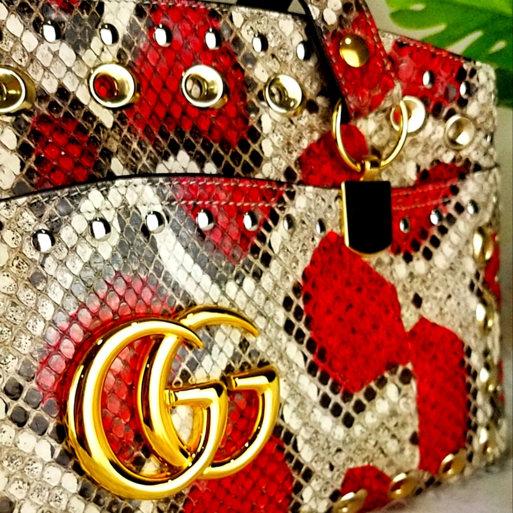GUCCI Exotic Double G Marmot Bag